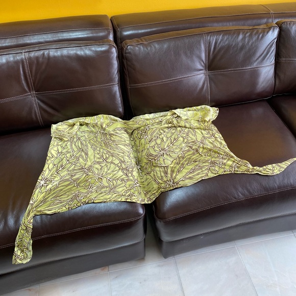 Green 3 piece skirt, top, wrap (cache) - Picture 4 of 8